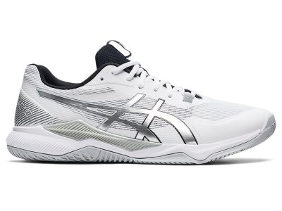 Tenis de Voleibol Asics Gel-tactic Hombre Blancos Plateados | MX1604-628