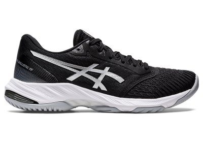 Tenis de Voleibol Asics Netburner Ballistic FF 3 Mujer Negros Plateados | MX4021-544