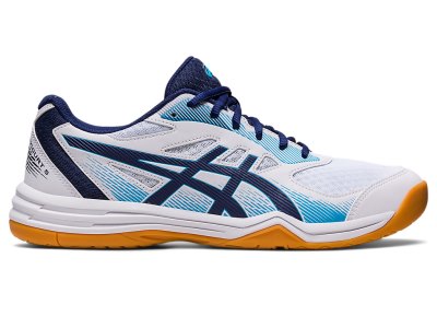 Tenis de Voleibol Asics Upcourt 5 Hombre Blancos Azules Azules | MX7700-610