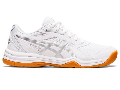 Tenis de Voleibol Asics Upcourt 5 Mujer Blancos Plateados | MX2965-204