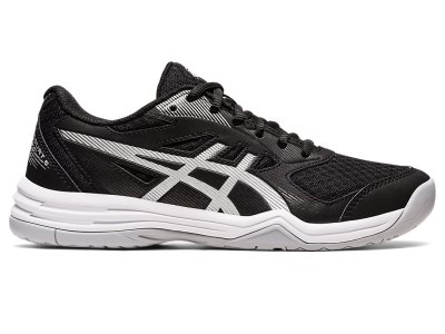 Tenis de Voleibol Asics Upcourt 5 Mujer Negros Plateados | MX6588-624