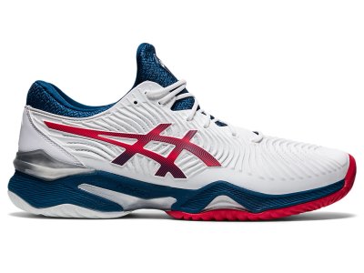 Zapatos de Tenis Asics Court FF 2 Hombre Blancos Azules | MX6950-703