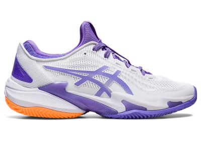 Zapatos de Tenis Asics Court FF 3 Clay Mujer Blancos Morados | MX8852-237