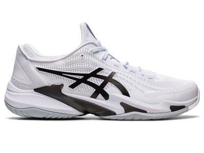 Zapatos de Tenis Asics Court FF 3 Hombre Blancos Negros | MX6768-290