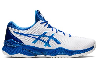 Zapatos de Tenis Asics Court FF Novak Hombre Blancos Azules | MX0444-159