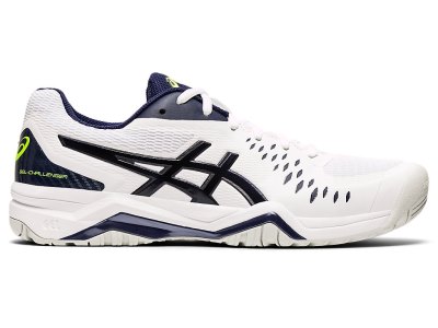 Zapatos de Tenis Asics Gel-challenger 12 Hombre Blancos Azul Marino | MX6029-586