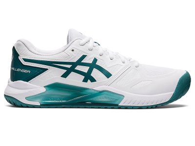 Zapatos de Tenis Asics Gel-challenger 13 Hombre Blancos Verdes Oscuro | MX1448-777