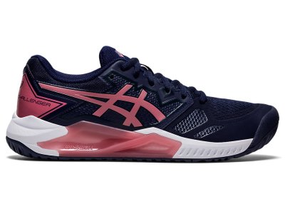 Zapatos de Tenis Asics Gel-challenger 13 Mujer Azul Marino Rosas | MX8700-478