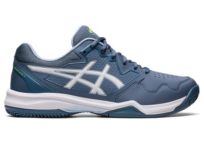 Zapatos de Tenis Asics Gel-dedicate 7 Clay Hombre Grises Azules Blancos | MX0022-350