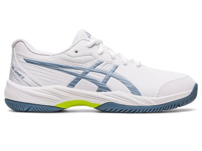 Zapatos de Tenis Asics Gel-game 9 Niños Blancos Grises Azules | MX4999-819