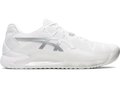 Zapatos de Tenis Asics Gel-resolution 8 Hombre Blancos Plateados | MX4458-999