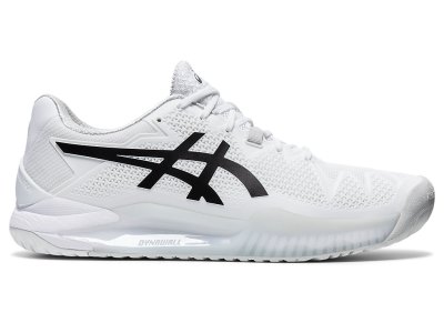 Zapatos de Tenis Asics Gel-resolution 8 Hombre Blancos Negros | MX5213-821