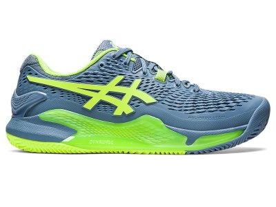 Zapatos de Tenis Asics Gel-resolution 9 Clay Hombre Grises Azules Verdes | MX4194-716