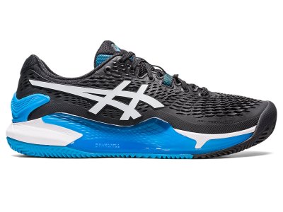 Zapatos de Tenis Asics Gel-resolution 9 Clay Hombre Negros Blancos | MX6328-396