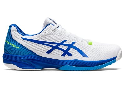 Zapatos de Tenis Asics Solution Speed FF 2 Hombre Blancos Azules | MX0980-104