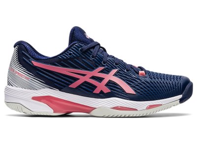 Zapatos de Tenis Asics Solution Speed FF 2 Mujer Azul Marino Rosas | MX5812-711