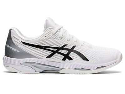 Zapatos de Tenis Asics Solution Speed FF 2 Hombre Blancos Negros | MX8145-658