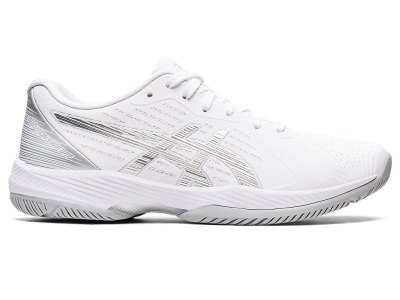 Zapatos de Tenis Asics Solution Swift FF Mujer Blancos Plateados | MX1785-933