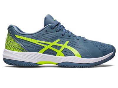 Zapatos de Tenis Asics Solution Swift FF Clay Hombre Grises Azules Verdes | MX5307-280