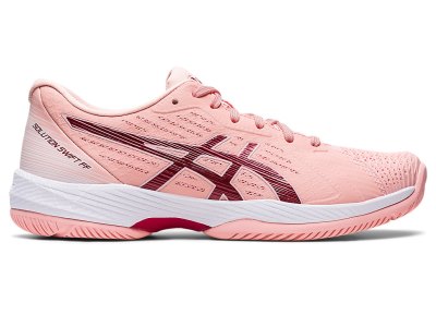 Zapatos de Tenis Asics Solution Swift FF Mujer Rosas Rojos Oscuro | MX8222-615